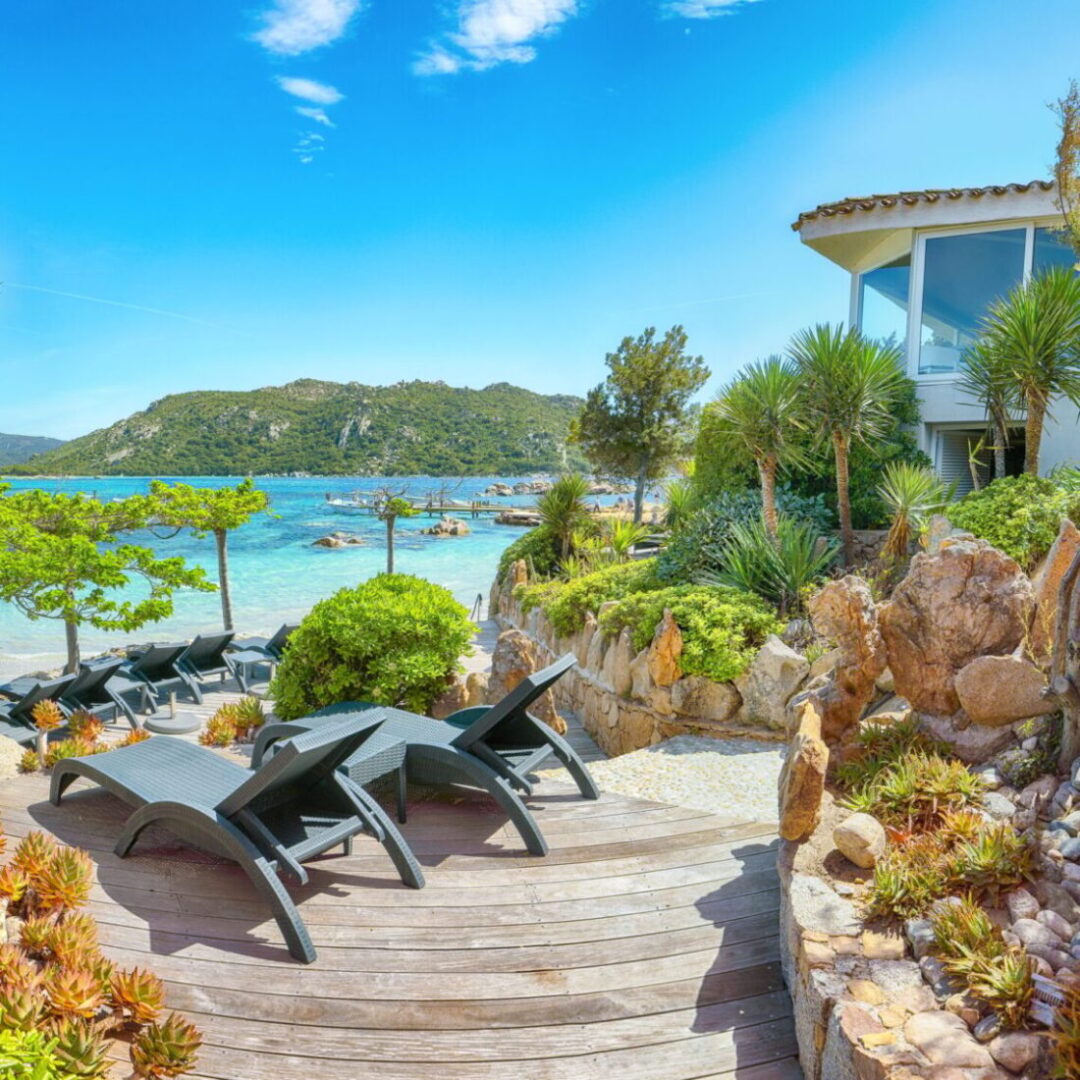 Breathtaking view of Santa Giulia resort.